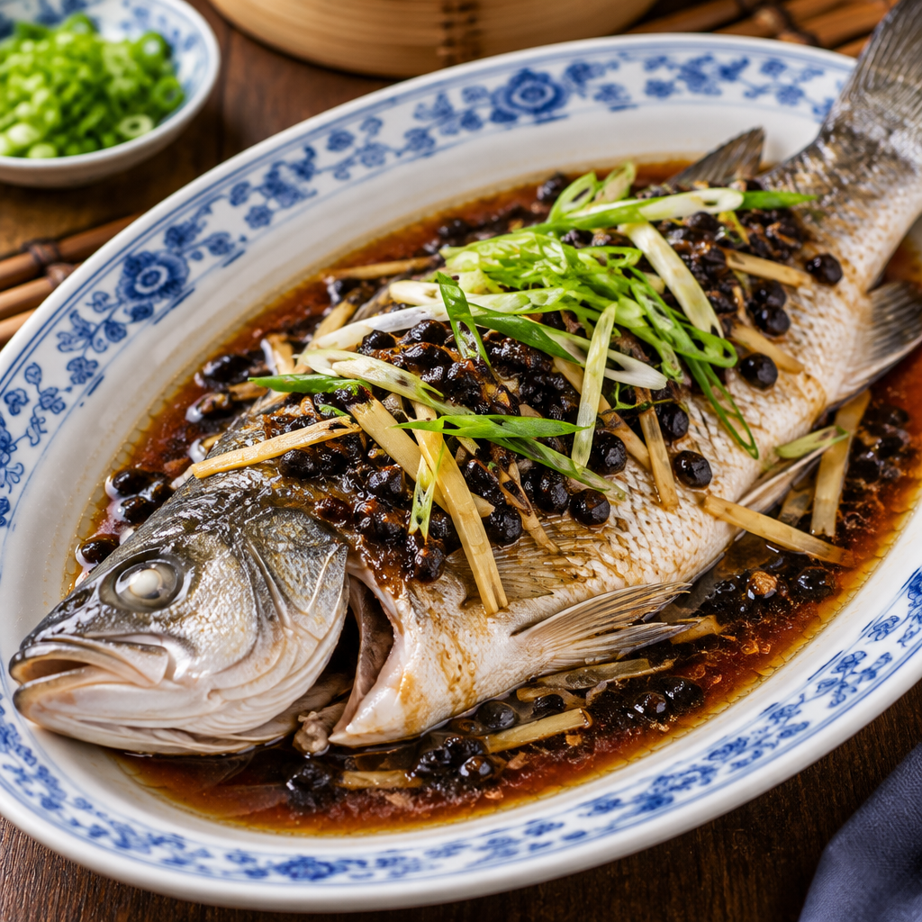 豉汁蒸魚