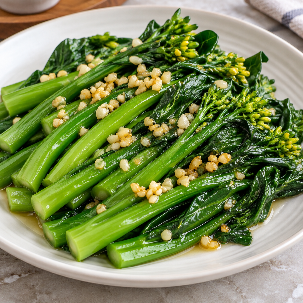 蒜蓉炒菜心