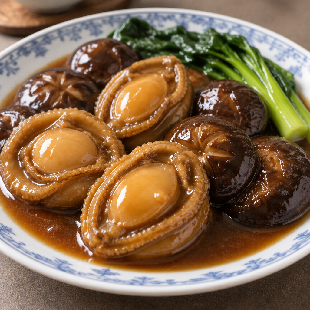 鮑魚炆冬菇