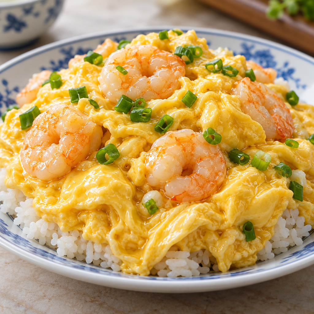 滑蛋蝦仁飯