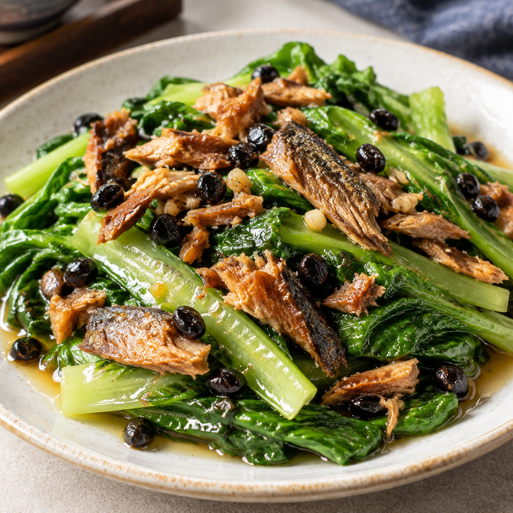 豆豉鯪魚油麥菜